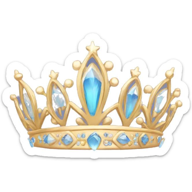 simple tiara sticker