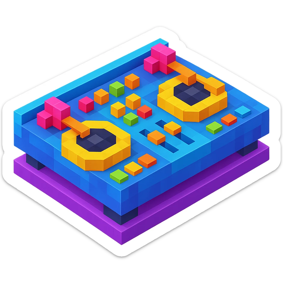 DJ turntables sticker