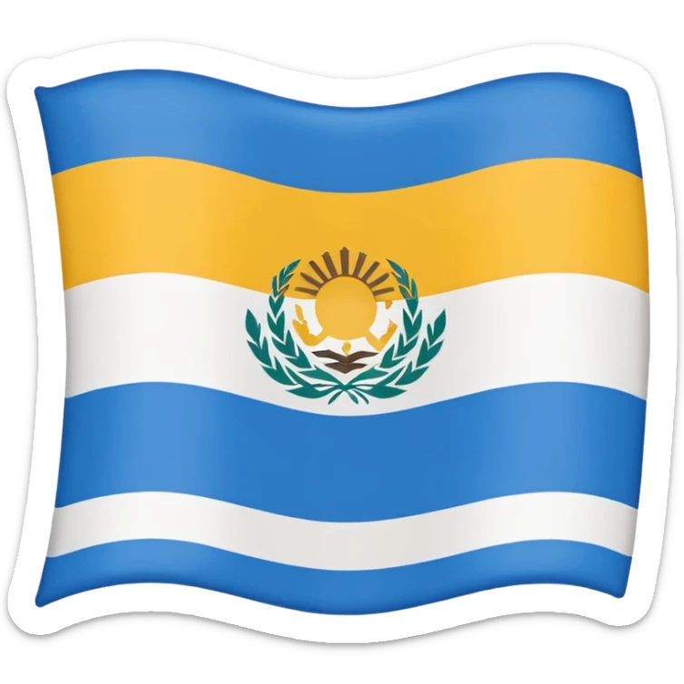 Hazme un emoji con la bandera de Baja California Sur sticker