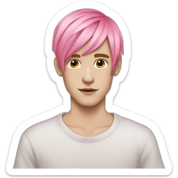 Lil peep have a pink hair have a pink hair sticker