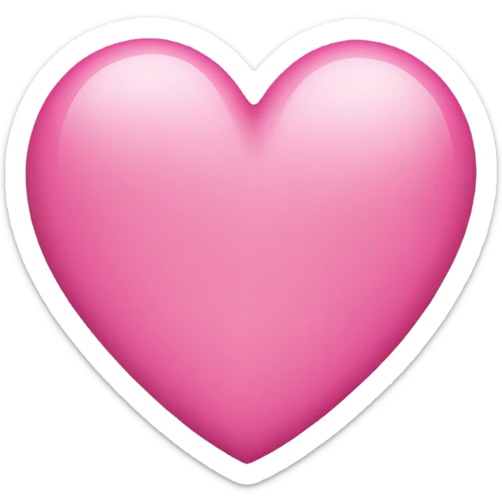 pink heart sticker