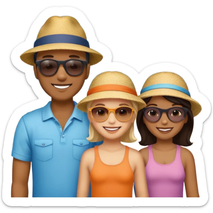 tourist familty sticker