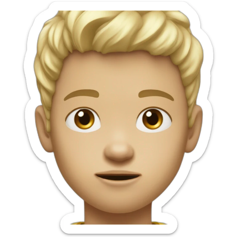 Angry boy child light skin color blond straat haipkowrefojwefojpwjirjowirijorfeijcein sticker