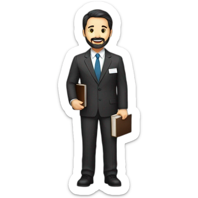 husband american 55 dark hair trimmed beard business suit pastor holding bible, wife asian age 55 black shoulder length hair wearing nurse, no children sticker