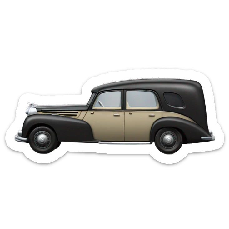  Batman’s 1943 hot wheels WW2 Mercedes German Staff Officer’s 6-door Car sticker