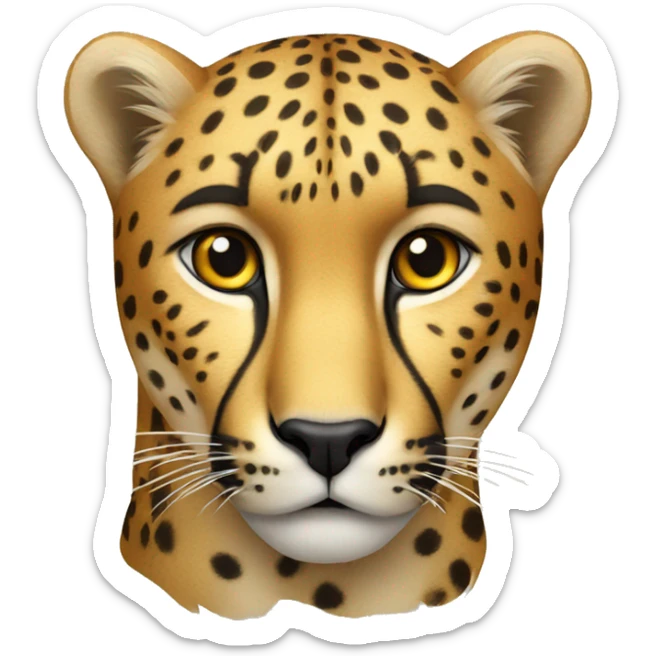 cheetah sticker