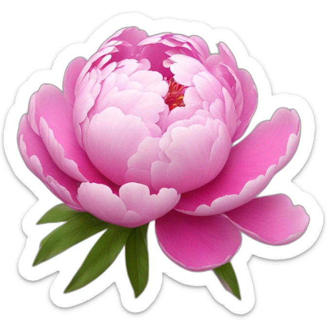 Peony sticker