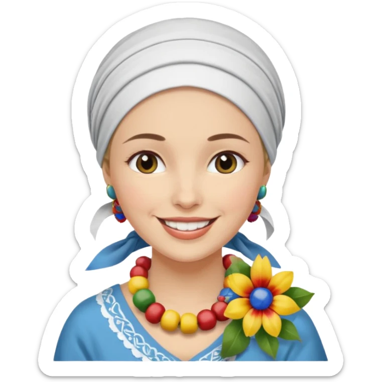 generate an apple style emoji with a woman granny counting money specifically romaanian lei sticker