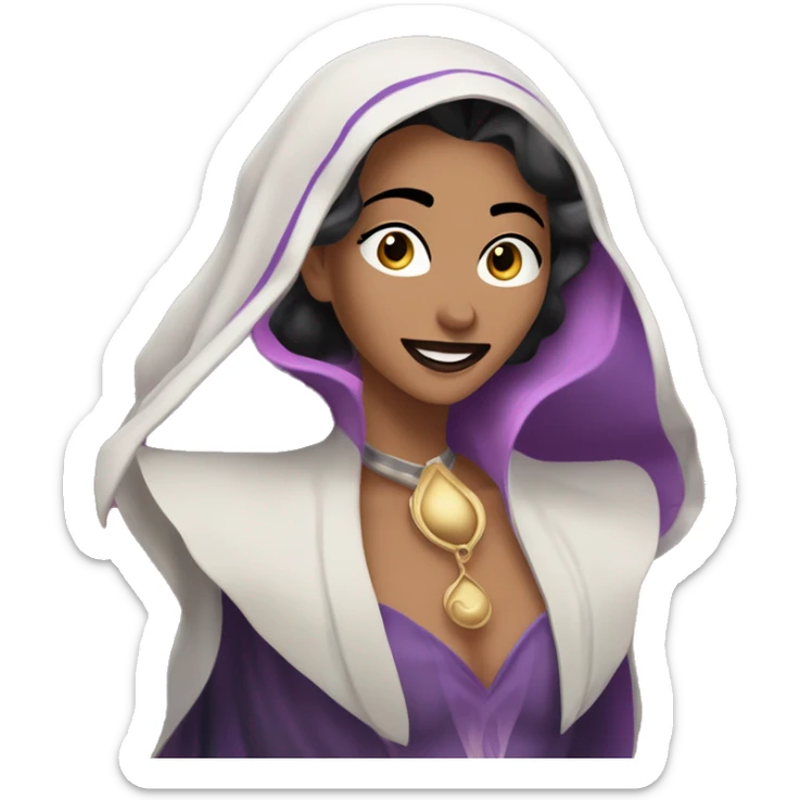 Rosa the Echoing Enchanter

Rosita Disney Villain: The Echoing Enchanter A sound-obsessed, siren-like villain with a haunting voice, The Echoing Enchanter lures victims with songs, wearing flowing robes that amplify her voice sticker