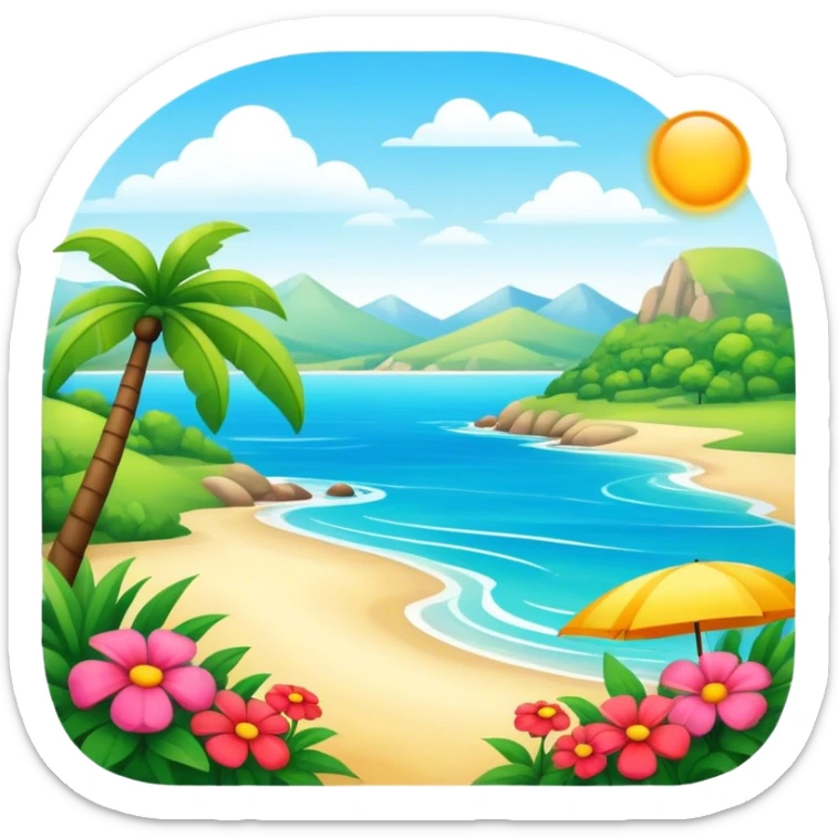 Summer sticker