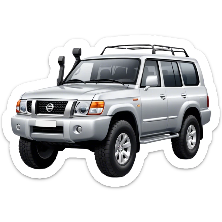 Nissan Patrol y62 - Nissan (Model Year: 2022) (Iconic colour: Silver) sticker
