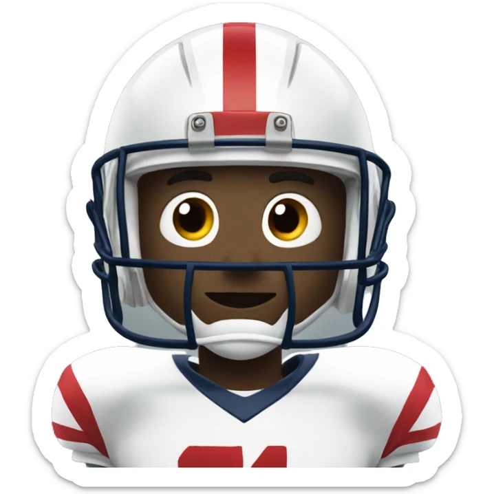 Football wearing football playing football sticker