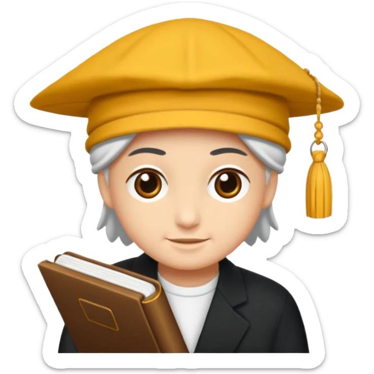 Bir yüz olcak gözünde gözlük başinda şapka olsun sinirli olsun ağzını açsın ağzının içinde kitap olsun sticker