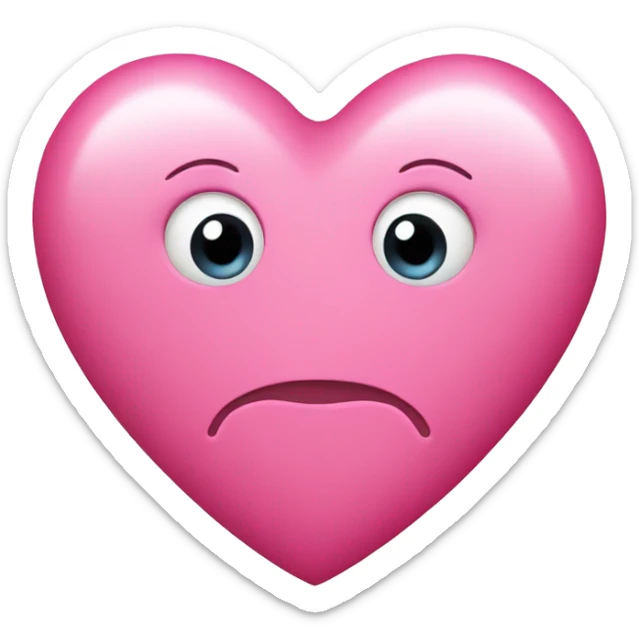 pink heart sticker