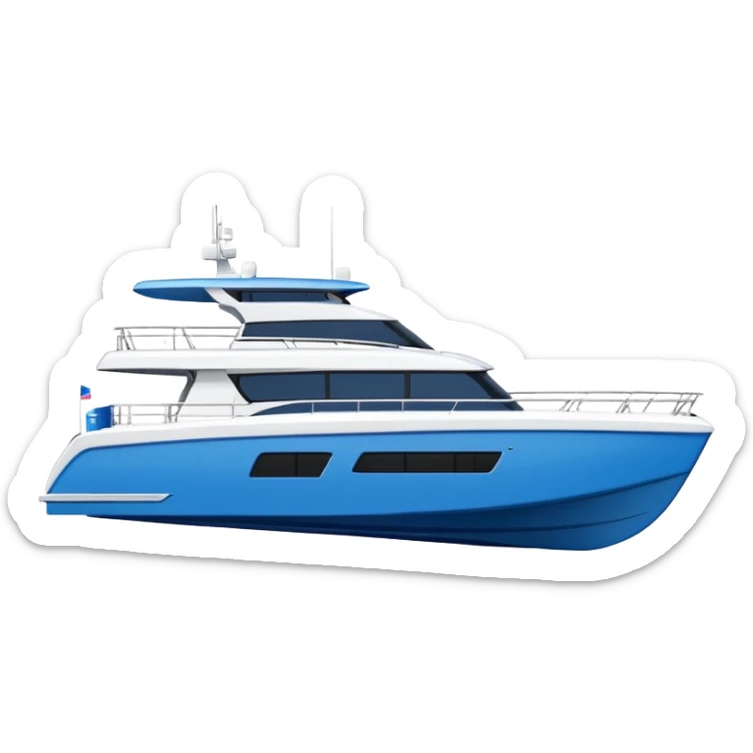 a lagoon SIXTY 7 power catamaran with no wording on it facing to the right  sticker