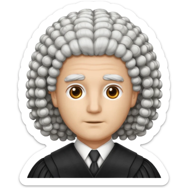 Courtroom Items, only Judge’s Wig – traditional courtroom attire

 sticker