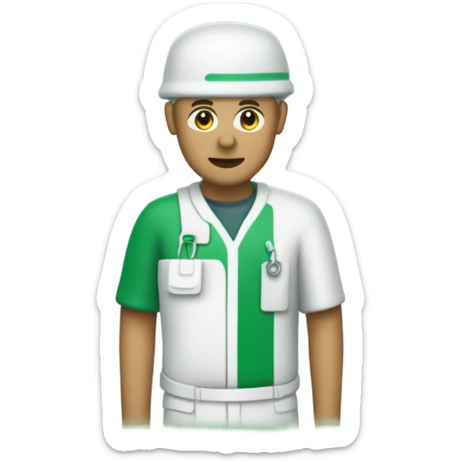 CREA UNA IMAGEN DE  un sanitario publico de parques PLASCTICO PORTATIL   COLOR  verd sticker