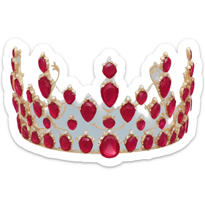 Ruby tiara sticker