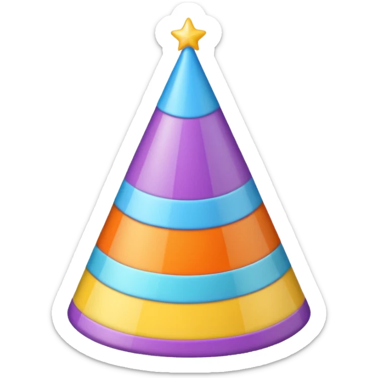 birthday hat sticker
