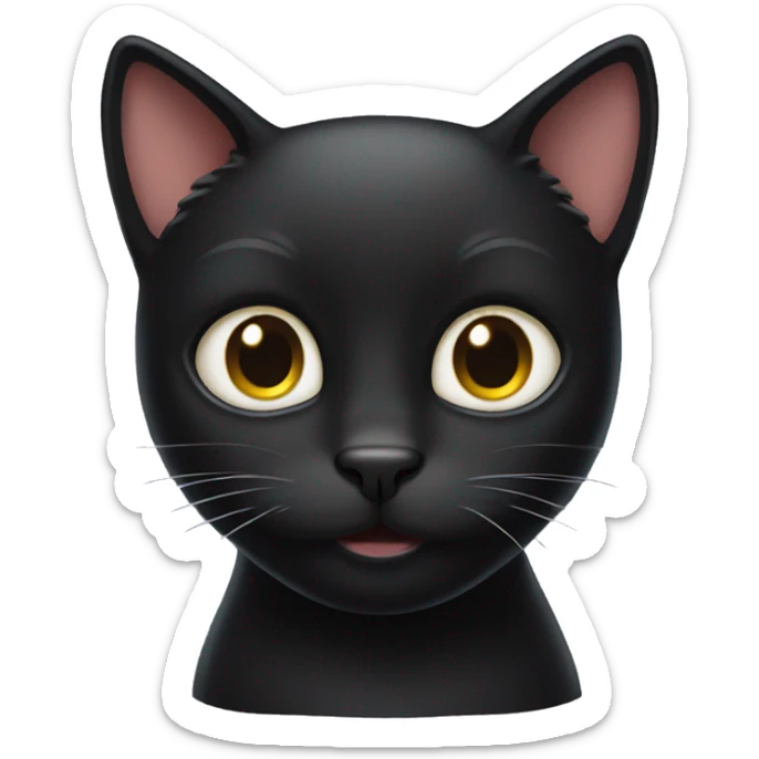 Black cat  sticker