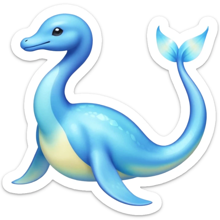 Gorebyss-Cresselia-Lapras-Amaura-Pokémon-hybrid-fusion-creature (full body) sticker