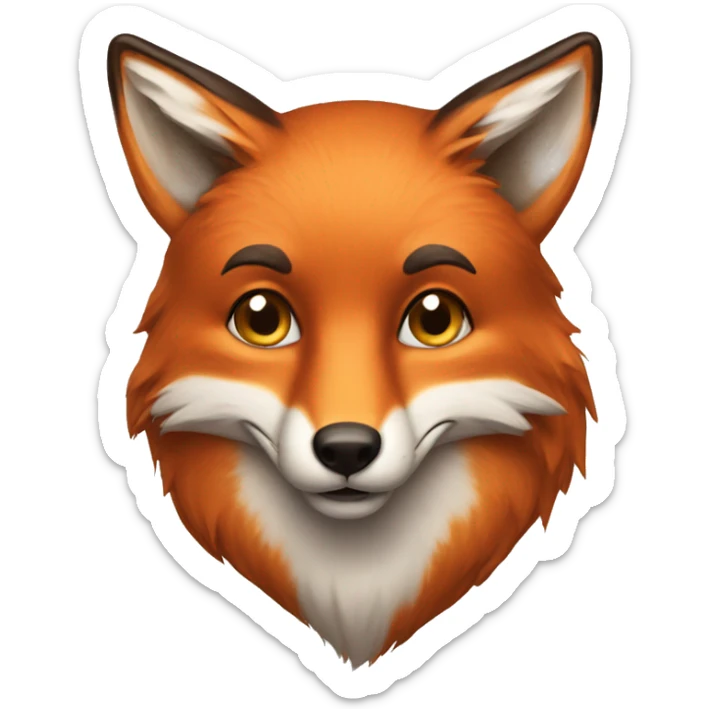 A fox  sticker