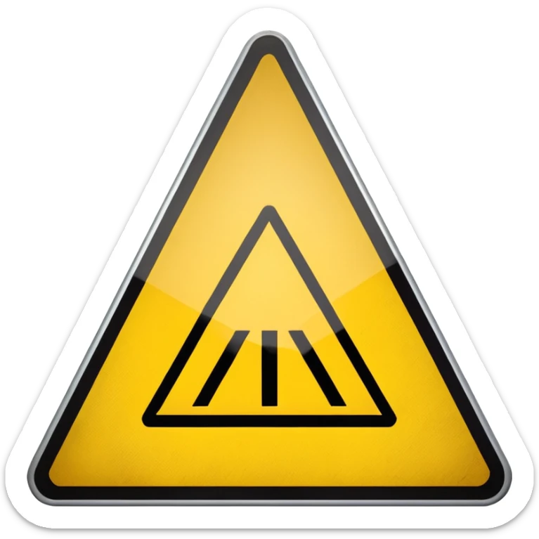 Railway crossing sign sticker