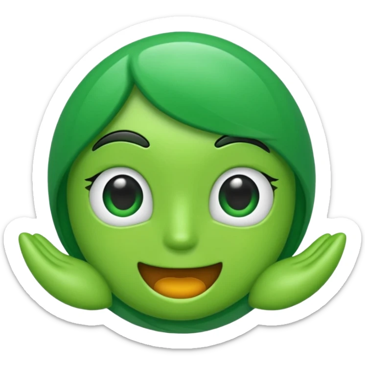 i want in the format how we copy paste whatsapp emoji's Bold up arrow in green color ⬆ sticker