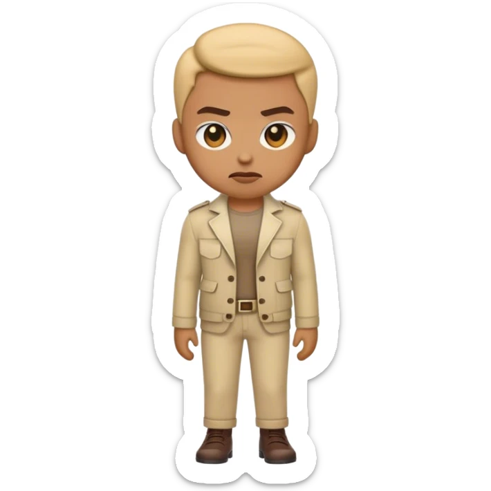 I want Emoji  who is ambitious to learn and make it in life with good sense of fashion sticker