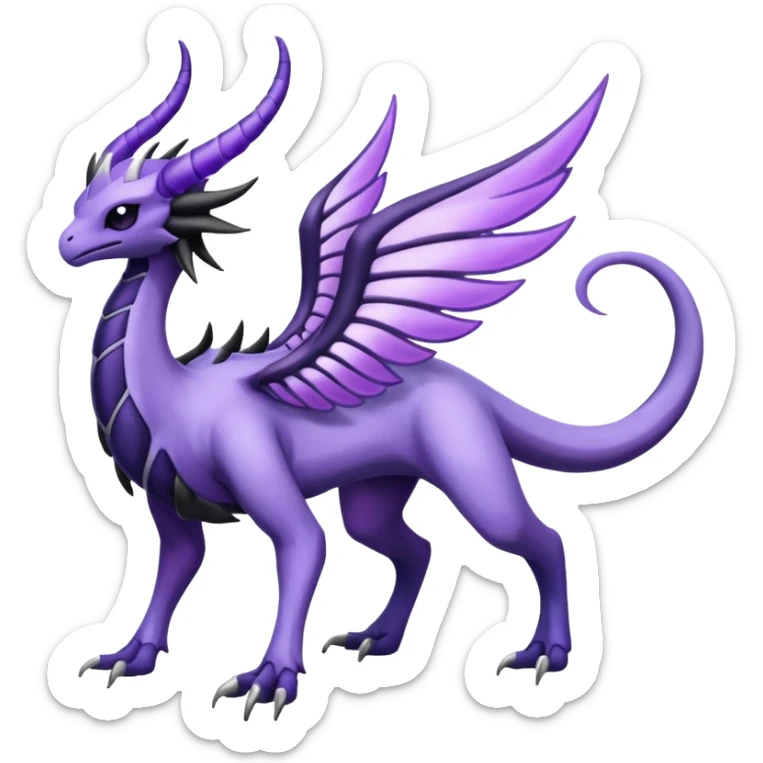 Lunala-Yvelt-Palkia-Fakémon-hybrid-creature (full body)  sticker