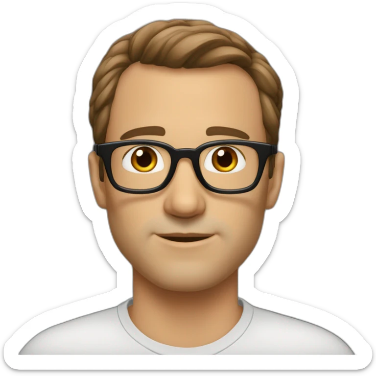 Sexy-Caucasian-Dad-brown-hair-dark-brown-eyes-glasses-straight-nose sticker