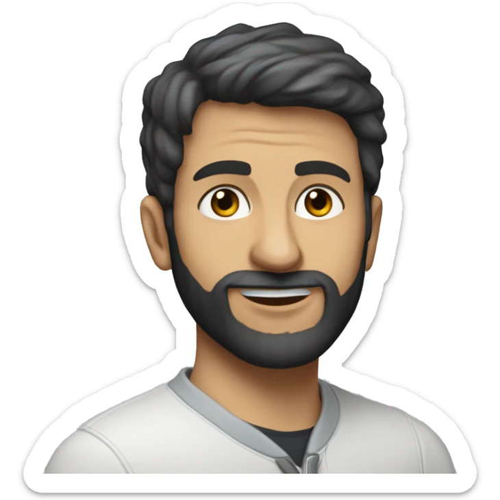 Aza Raskin, Co-Founder of Center for Humane Technology, white male with dark brown very short hair, short scruff and beard sticker