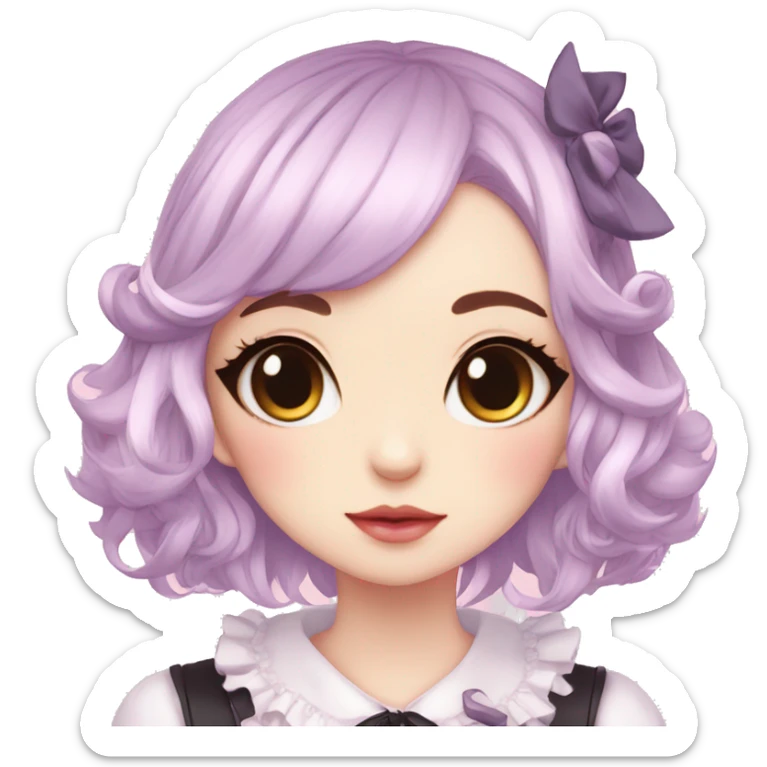 Pastel Edgy Kawaii Cute Beautiful Elegant Pretty Anime Punk Lolita Catgirl sticker