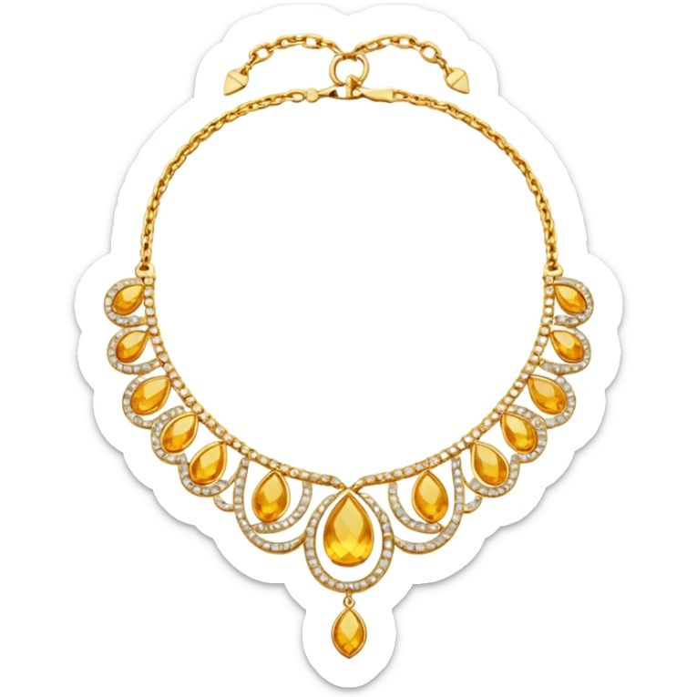 create a golden necklace emoji  the most attractive any one or all of them ill choose it should be fully golden sticker