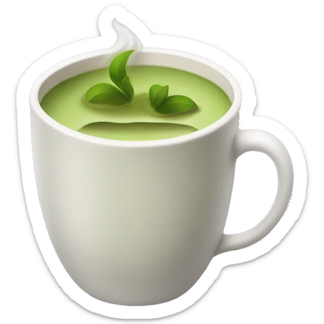 matcha tea sticker