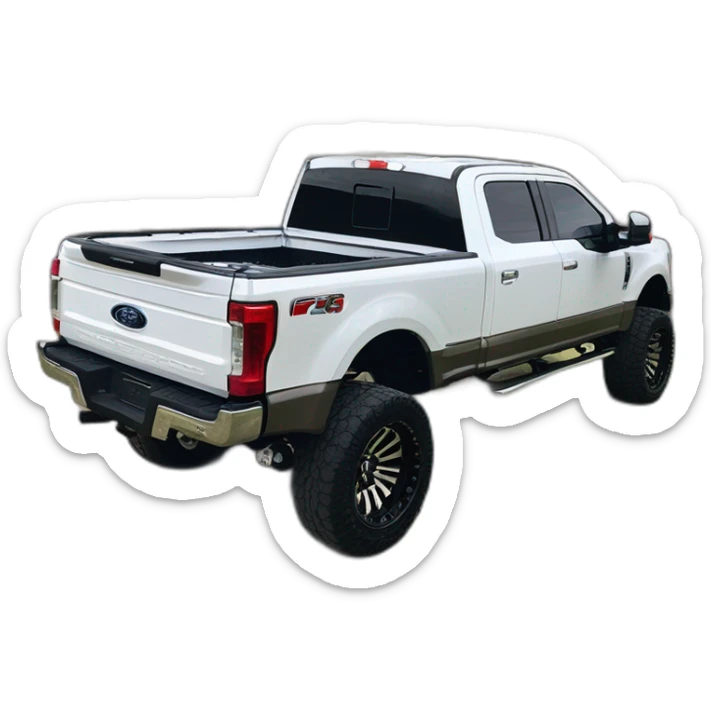 2017 ford f-350 twin turbo v6 2"shocks raised 16"rims wide tread tyres sticker