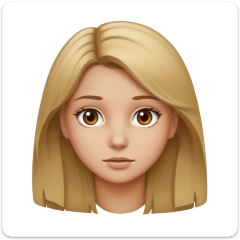 light brown eyed and dirty blonde girl sticker