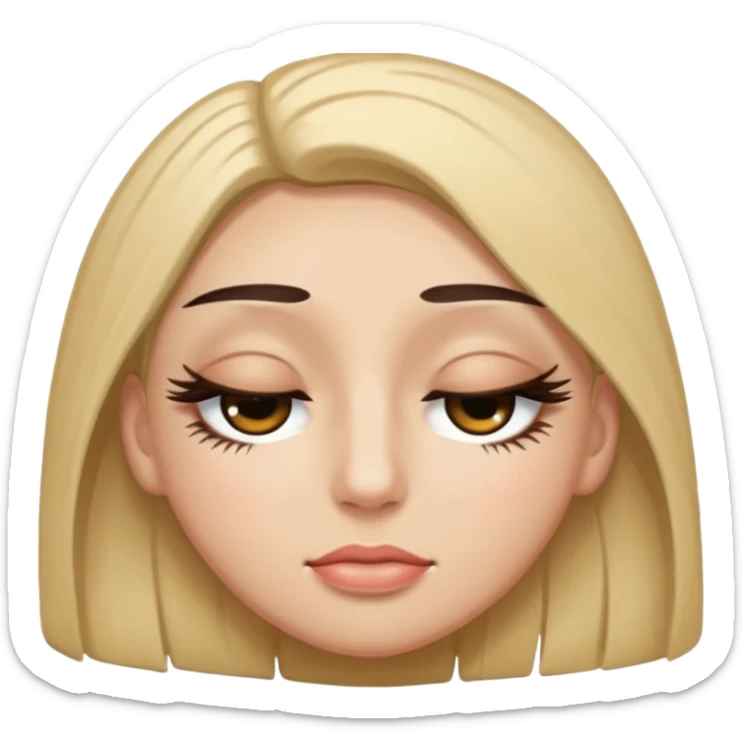 👁️ give me a version of the eye emoji at the begining of this prompt, but the eye is closed
the 4th thing you generated in the most recent generation... yes that is an example of a human face with eyes closed now give me a single eye that is closed as an emoji

 sticker