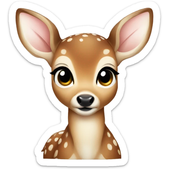Baby deer sticker