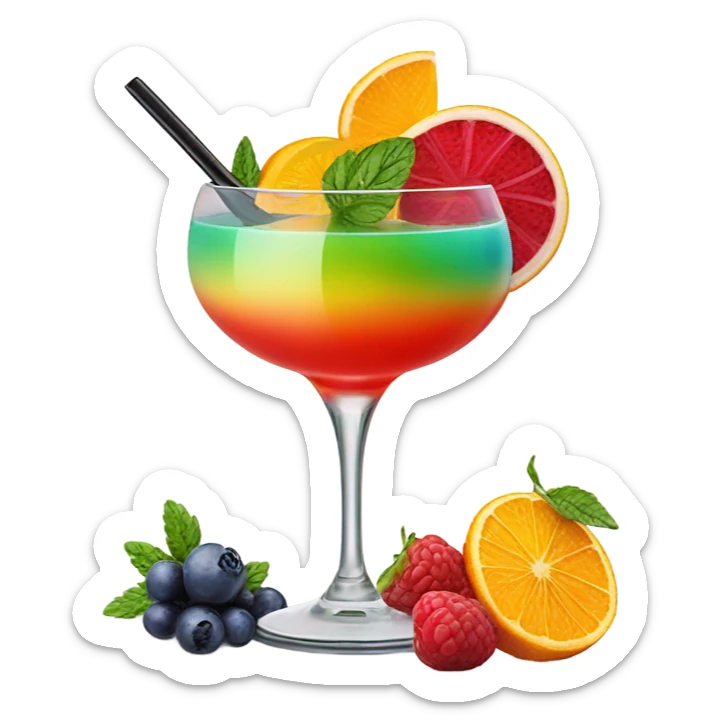 Cocktail aesthetic  sticker