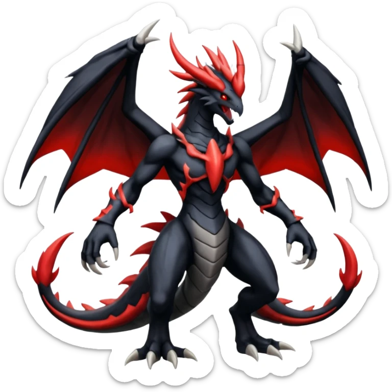Darkrai-Giratina-Zekrom-Yveltal-fusion-Fakémon-Pokémon-creature  sticker