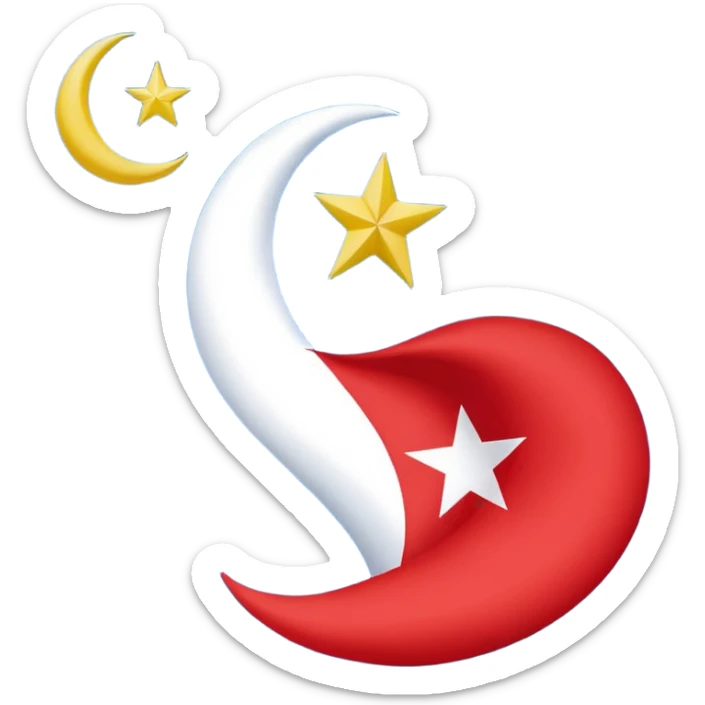 create an east turkestan flag emoji. the shape of flag is like usual flag emojis alright sticker