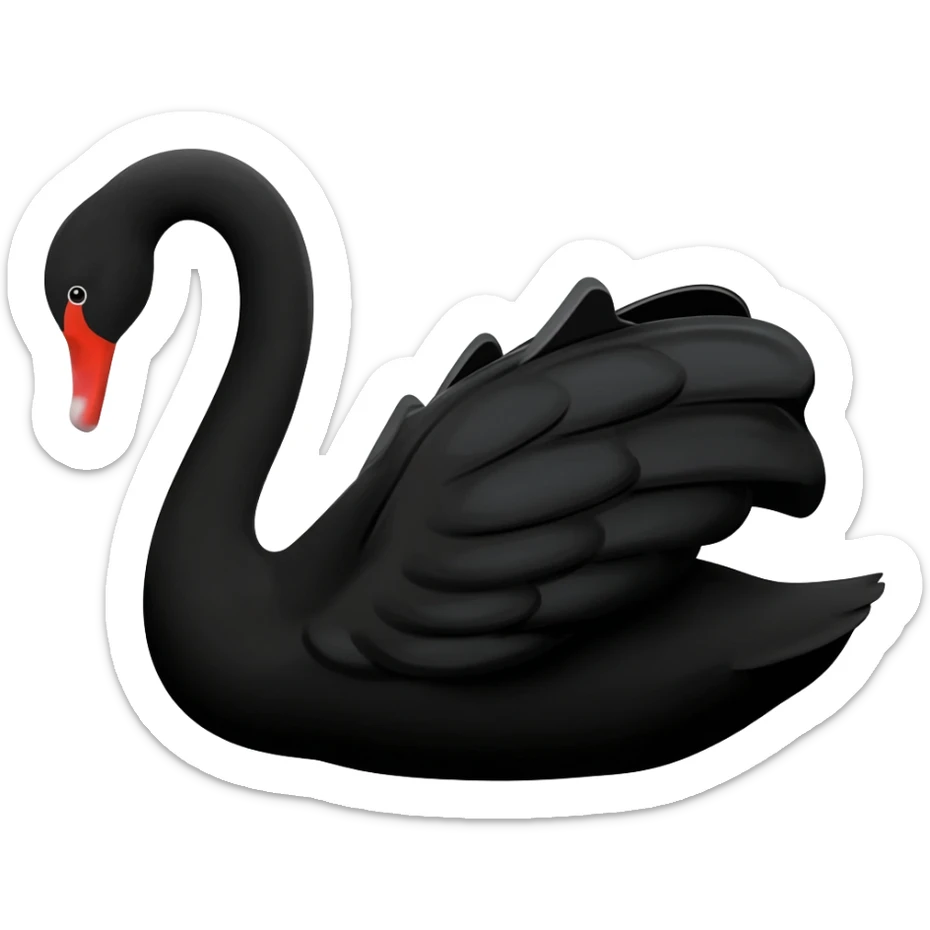 black swan sticker