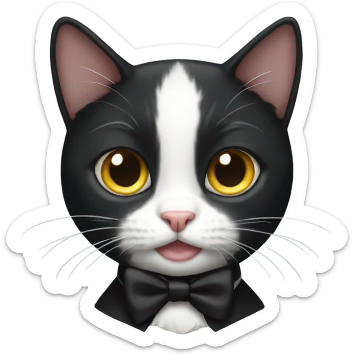 Tuxedo cat sticker