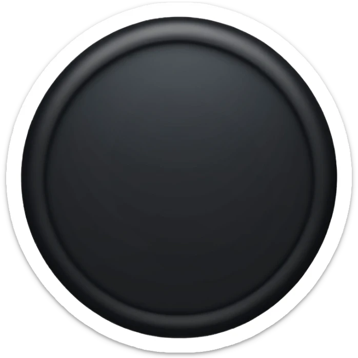 I want you to make a location symbol that's like a circle with a pointy bottom like this aesthetic ○●●□■♤♡♡◇♧☆▪︎¤ like the classic location symbol on Google maps but black sticker