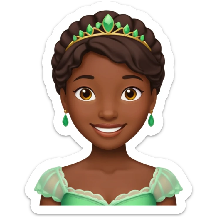 tạo cho tôi emoji công chúa tianna sticker