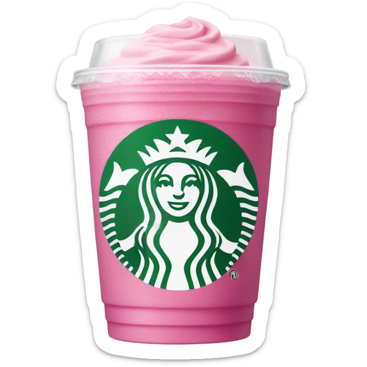 starbucks pink drink sticker