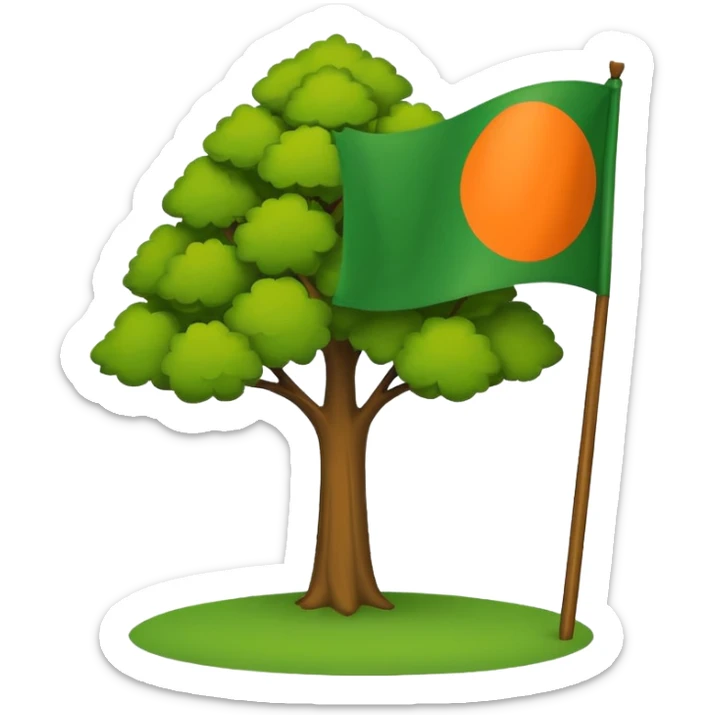 Make a emoji flag of ibaraki (district of Japan AGAIN.) sticker