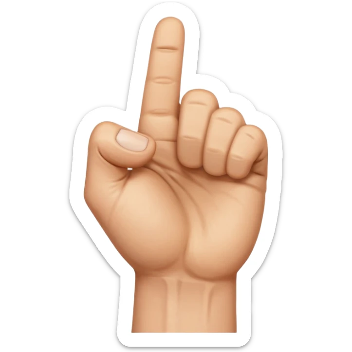 Nah derken elini yumruk yapsın baş parmağını işaret ve orta parmağının arasına soksun sticker