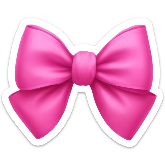 Big pink bow sticker